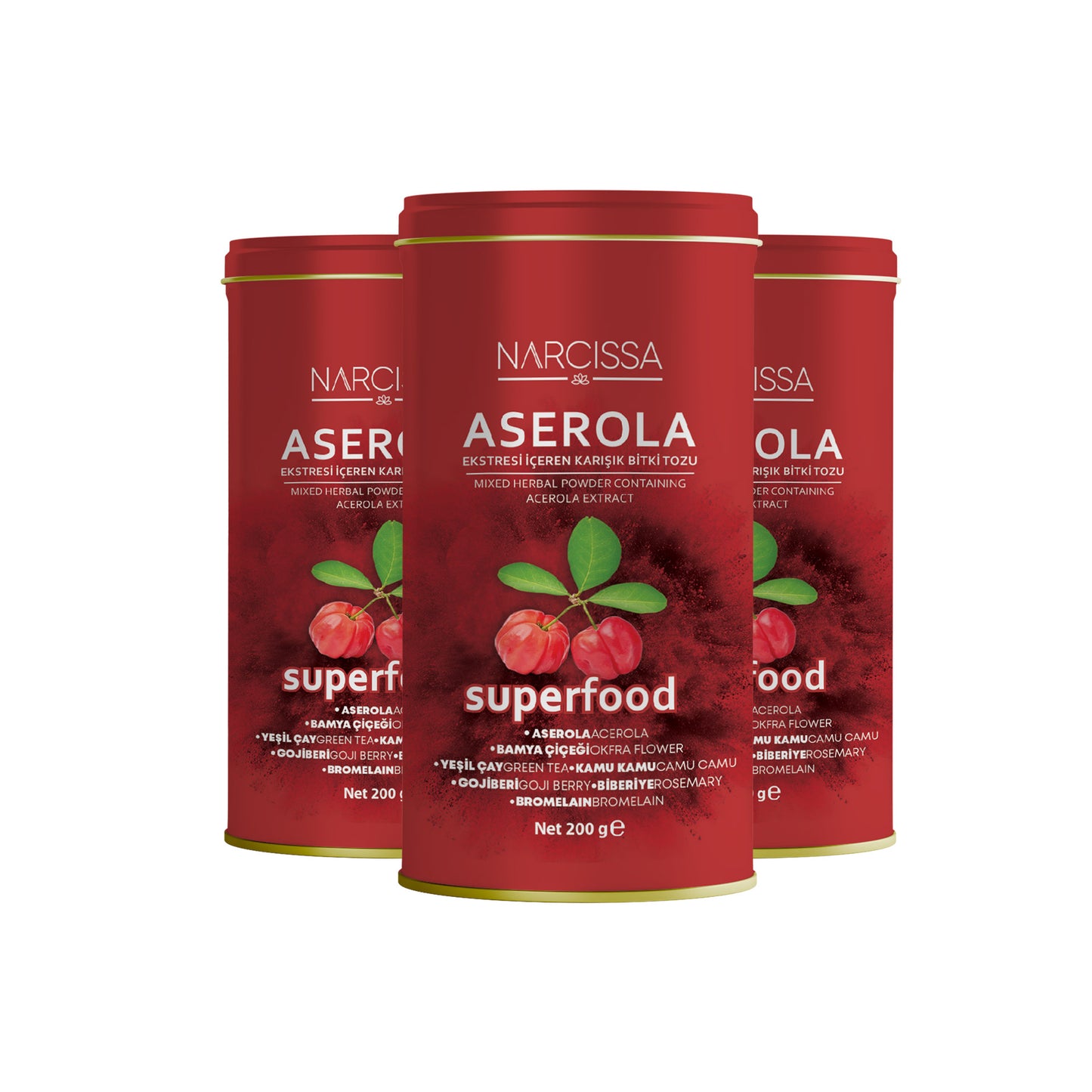 3 Boxes - Mixed Herb Powder with Narcissa Acerola Extract