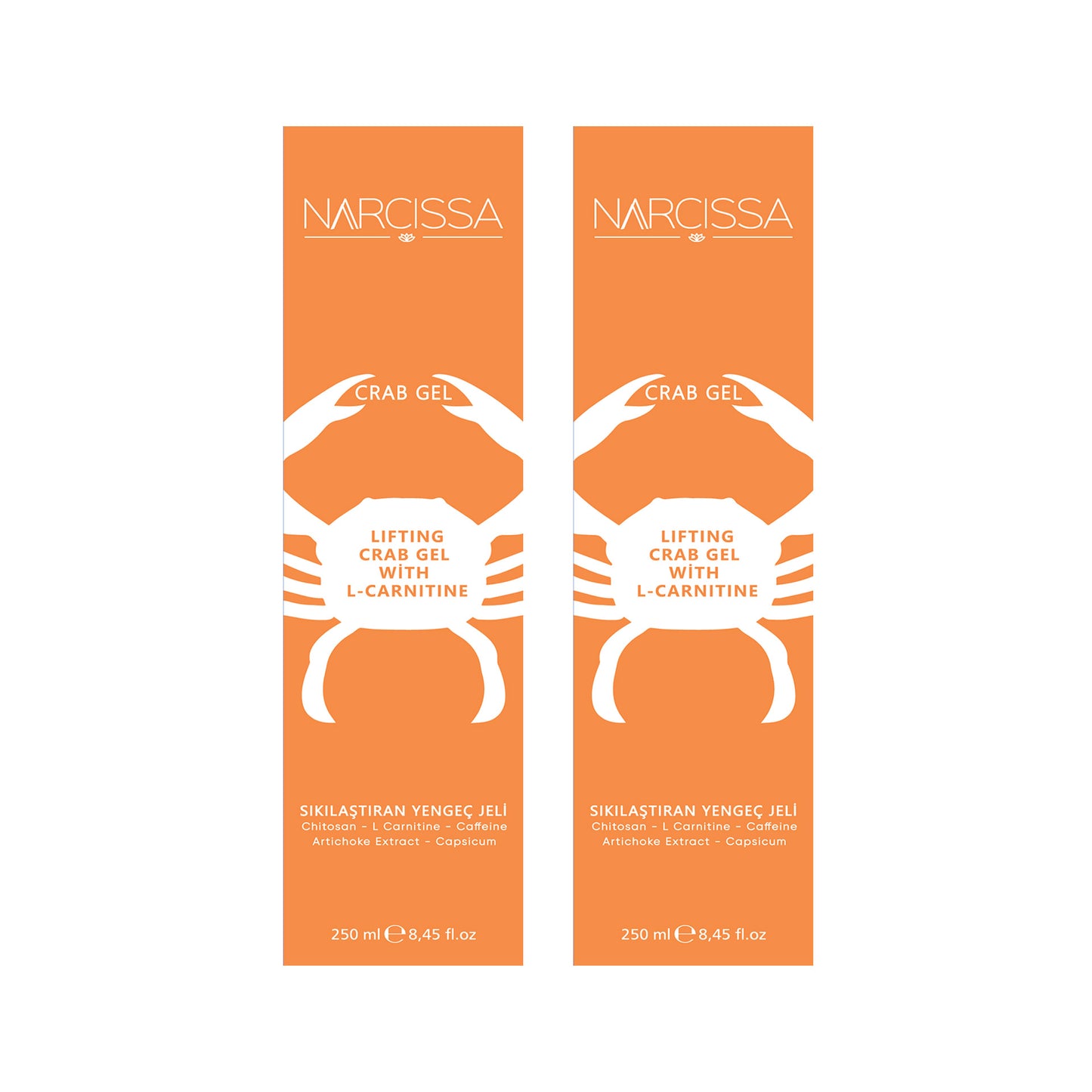 2 Boxes - Narcissa Firming, Cellulite and Stretch Mark Removal Crab Gel