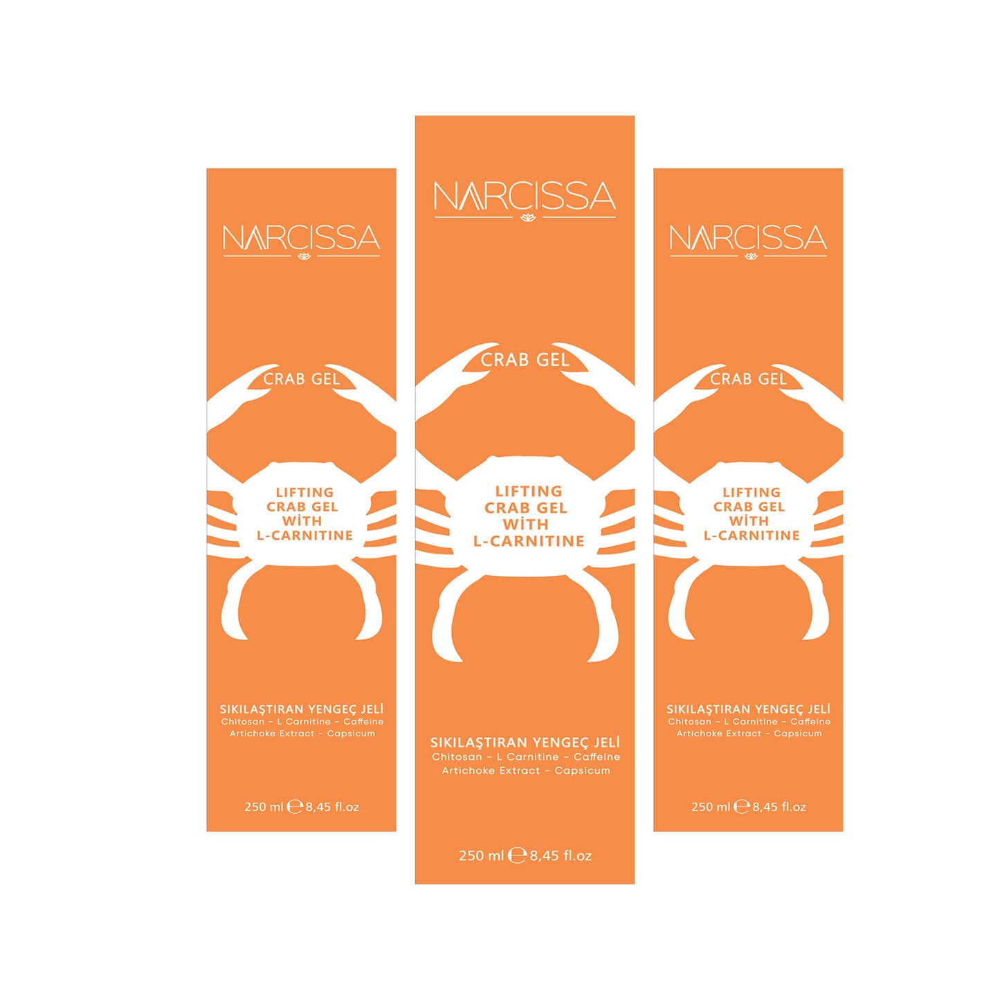 3 Boxes - Narcissa Firming, Cellulite and Stretch Mark Removal Crab Gel